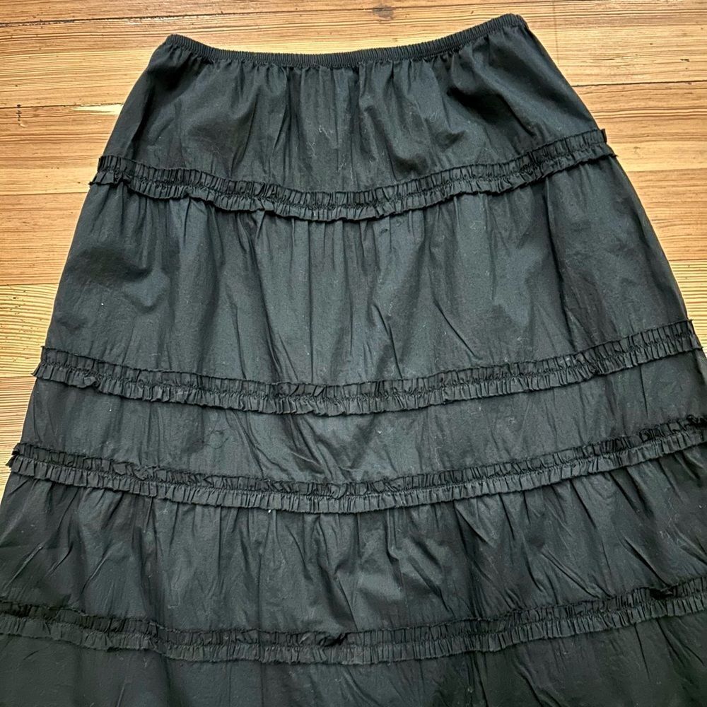 KORS Michael Kors tiered cotton midi skirt. Size 4.